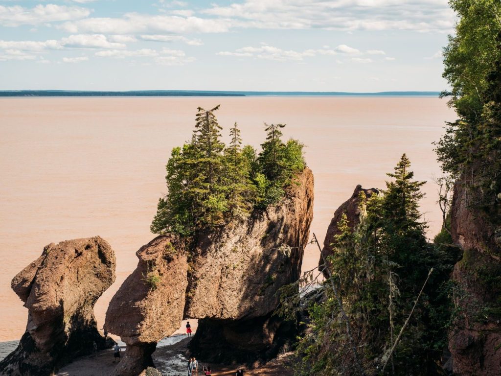The Hopewell Rocks on the Bay of Fundy, New Brunswick